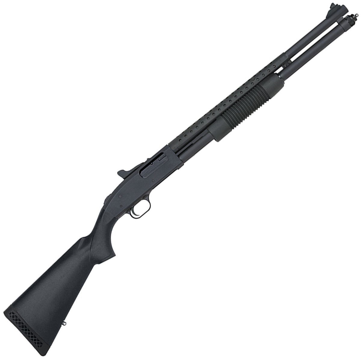 Mossberg 590 9-Shot Ghost Ring 12 Gauge 3in Black Pump Action Shotgun- 20in - Black Mossberg 590 9-Shot Ghost Ring 12 Gauge 3in Black Pump Action Shotgun- 20in - Black