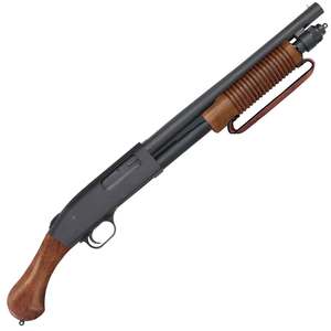 Mossberg 590 Night Stick Shockwave Black/Wood 12 Gauge 3in Pump Action Firearm - 14.375in