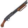 Mossberg 590 Night Stick Shockwave Black/Wood 12 Gauge 3in Pump Action Firearm - 14.375in - Black/Wood