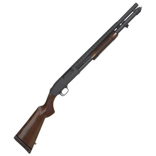 Mossberg 590 Retrograde Matte Blued 12 Gauge 3in Pump Action Shotgun - 20in - Black / Brown image
