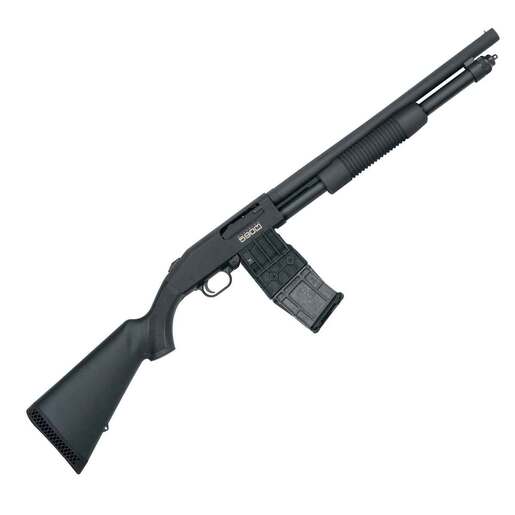 Mossberg 590M Mag-Fed 12 Gauge 2-3/4in Matte Blued Pump Action Shotgun – 18.5in – Black