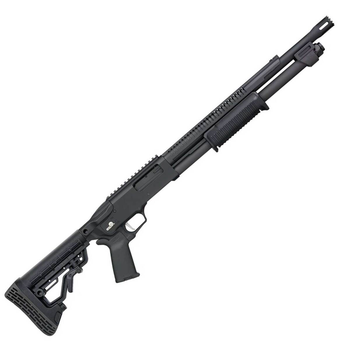 Mossberg 590R Stand-Off 12 Gauge 3in Black Pump Shotgun - 18.5in - Black Mossberg 590R Stand-Off 12 Gauge 3in Black Pump Shotgun - 18.5in - Black