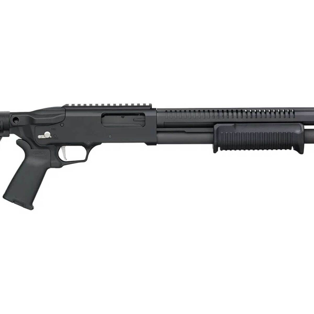 Mossberg 590R Stand-Off 12 Gauge 3in Black Pump Shotgun - 18.5in - Black Mossberg 590R Stand-Off 12 Gauge 3in Black Pump Shotgun - 18.5in - Black