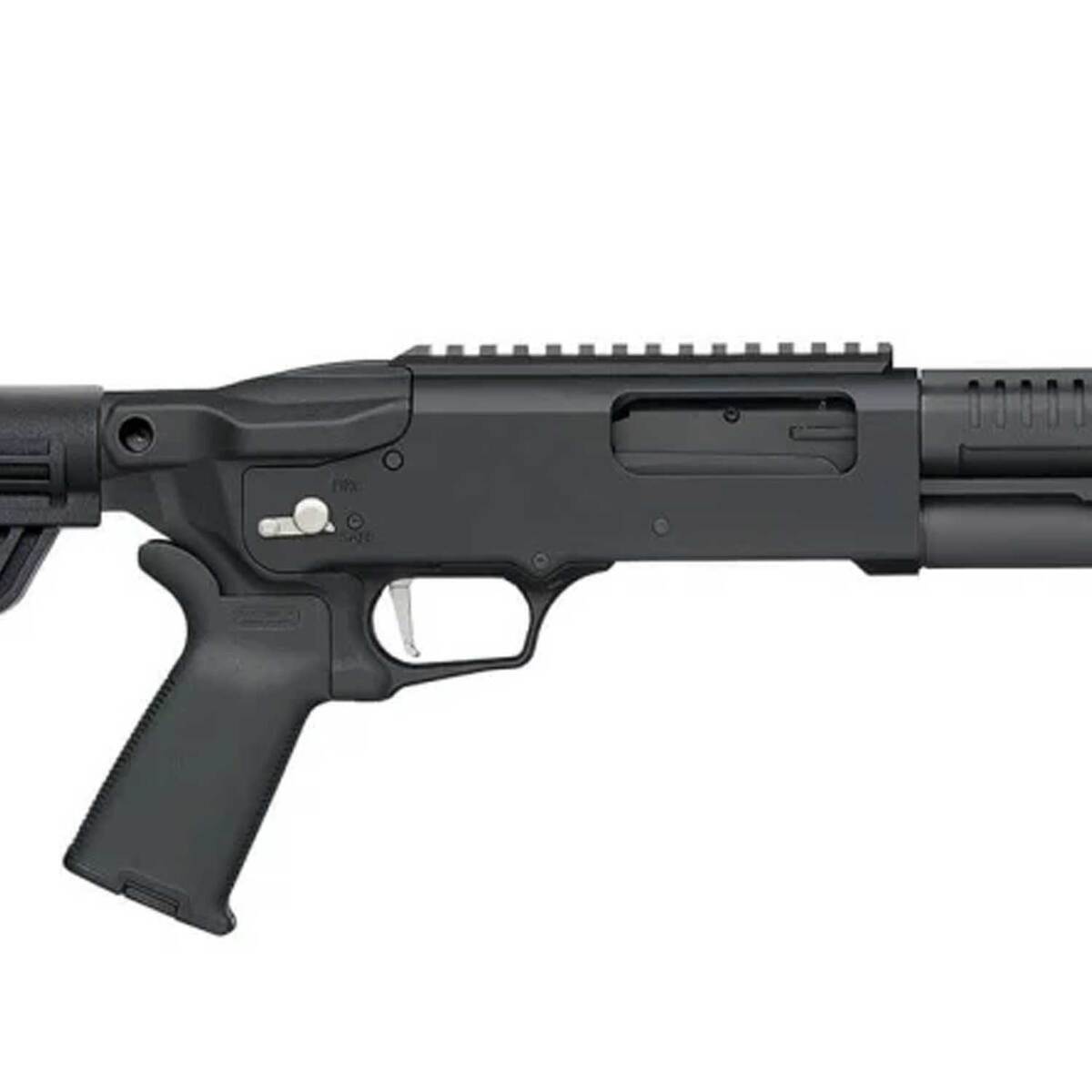 Mossberg 590R Stand-Off 12 Gauge 3in Black Pump Shotgun - 18.5in - Black Mossberg 590R Stand-Off 12 Gauge 3in Black Pump Shotgun - 18.5in - Black