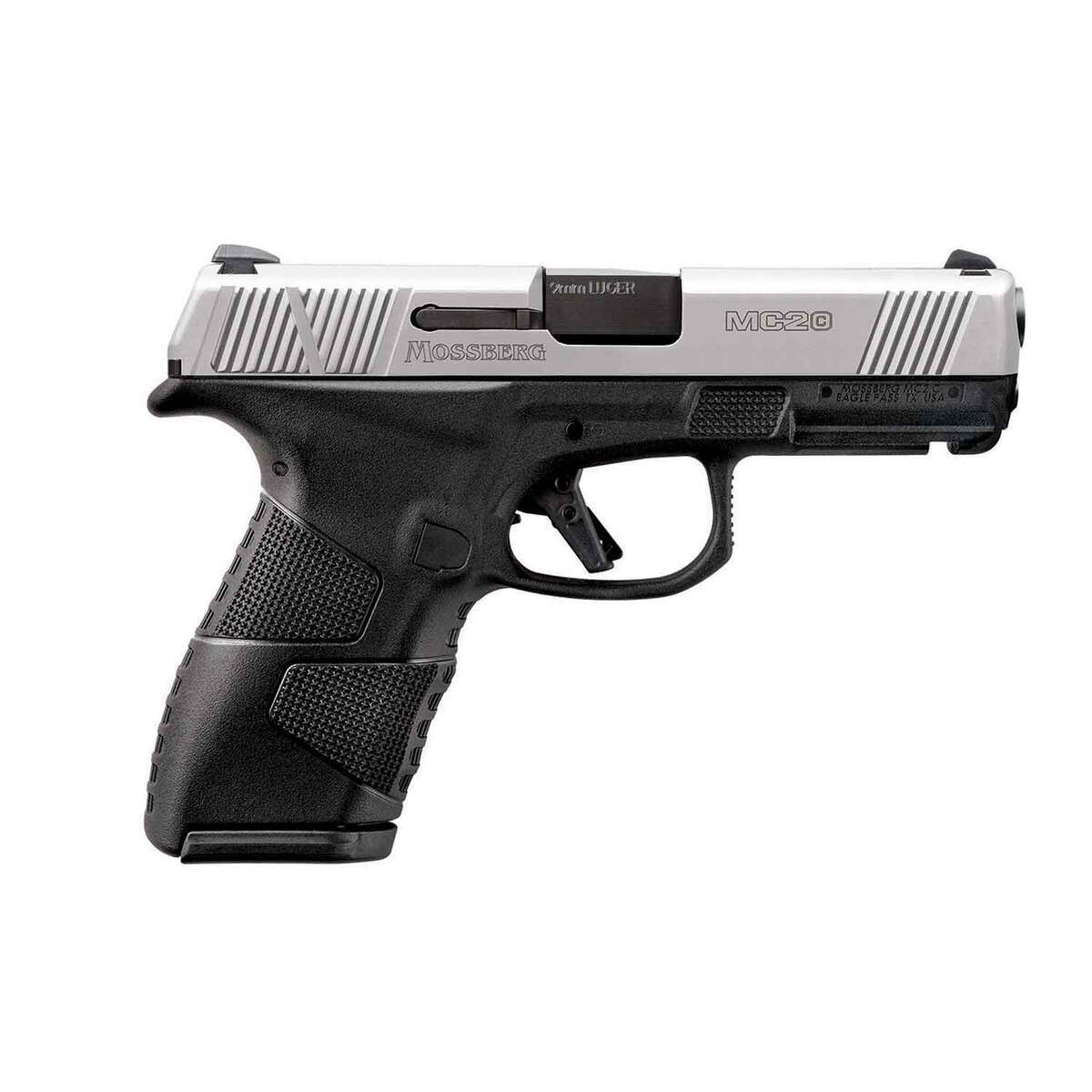 Mossberg MC-2c 9mm Luger 3.9in Matte Stainless Pistol - 15+Rounds - Black Mossberg MC-2c 9mm Luger 3.9in Matte Stainless Pistol - 15+Rounds - Black