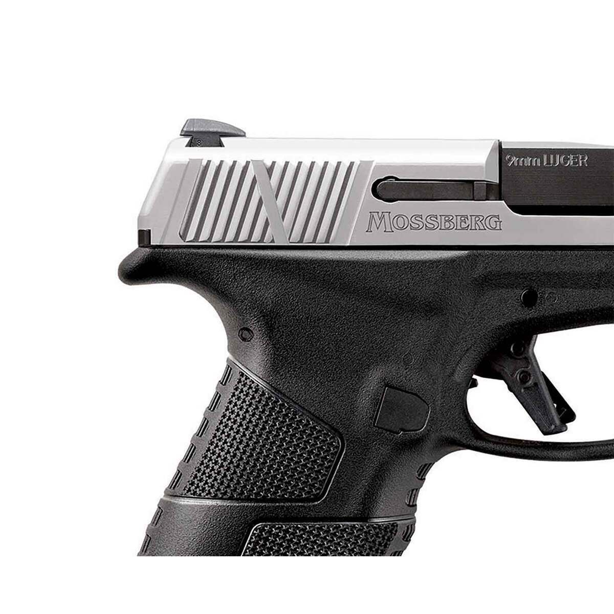 Mossberg MC-2c 9mm Luger 3.9in Matte Stainless Pistol - 15+Rounds - Black Mossberg MC-2c 9mm Luger 3.9in Matte Stainless Pistol - 15+Rounds - Black