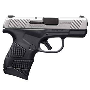 Mossberg MC1sc Stainless, Two-Tone 9mm Luger 3.4in Black Pistol - 7+1 Rounds