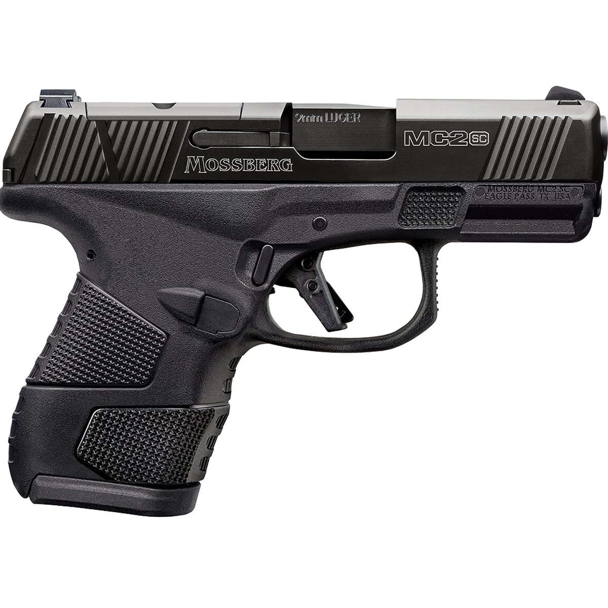 Mossberg MC2 9mm Luger 3.4in Black Pistol - 14+1 Rounds - Black Mossberg MC2 9mm Luger 3.4in Black Pistol - 14+1 Rounds - Black