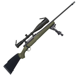 Mossberg Patriot Night Train Scoped Blued/Green Bolt Action Rifle - 300 Winchester Magnum