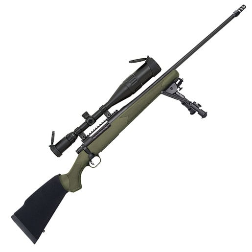 Mossberg Patriot Night Train withScope Matte Blued Bolt Action Rifle - 300 Winchester Magnum - 24in - OD Green image