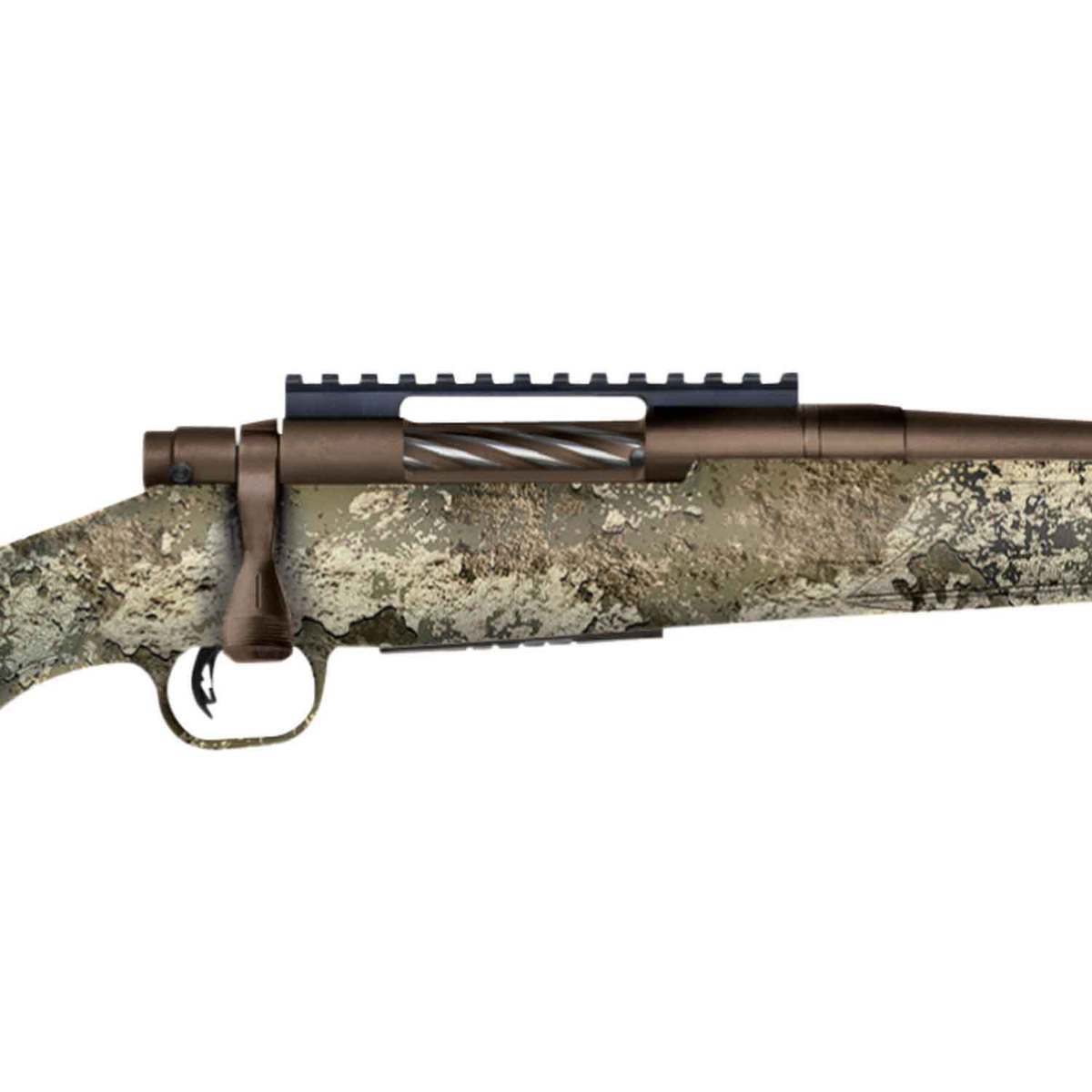 Mossberg Patriot Predator 6.5 PRC Brown/Camo Bolt Action Rifle - Strata Camouflage Mossberg Patriot Predator 6.5 PRC Brown/Camo Bolt Action Rifle - Strata Camouflage