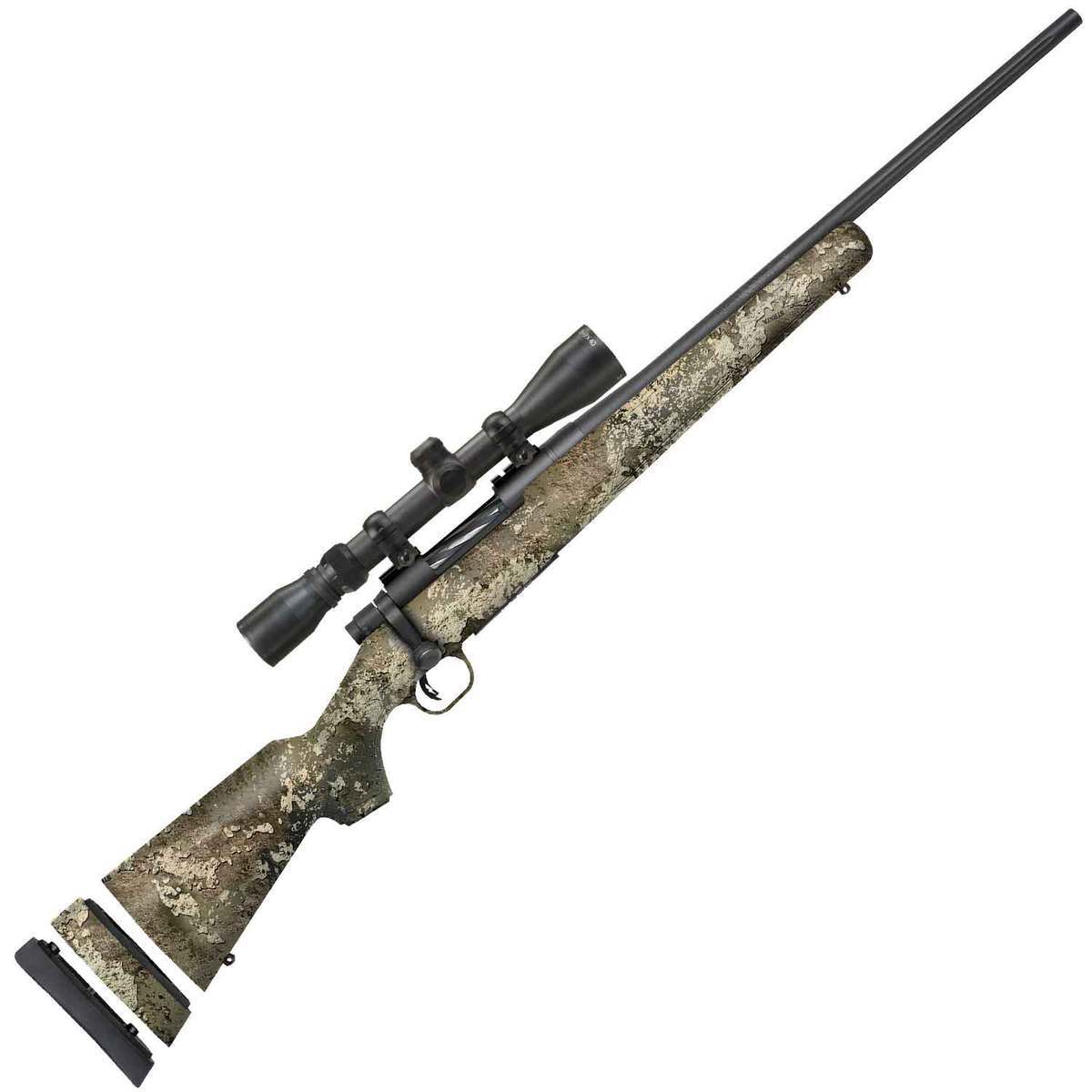 Mossberg Patriot Compact Super Bantam 7mm-08 Remington With Variable Scope Blued/Strata Camo Bolt Action Rifle Mossberg Patriot Compact Super Bantam 7mm-08 Remington With Variable Scope Blued/Strata Camo Bolt Action Rifle
