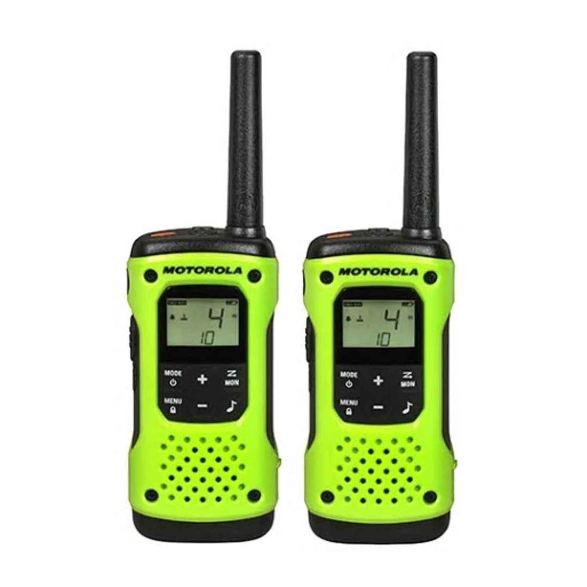 Motorola Talkabout T600 2 Pack Rechargeable Two-Way Radios - Green Motorola Talkabout T600 2 Pack Rechargeable Two-Way Radios - Green