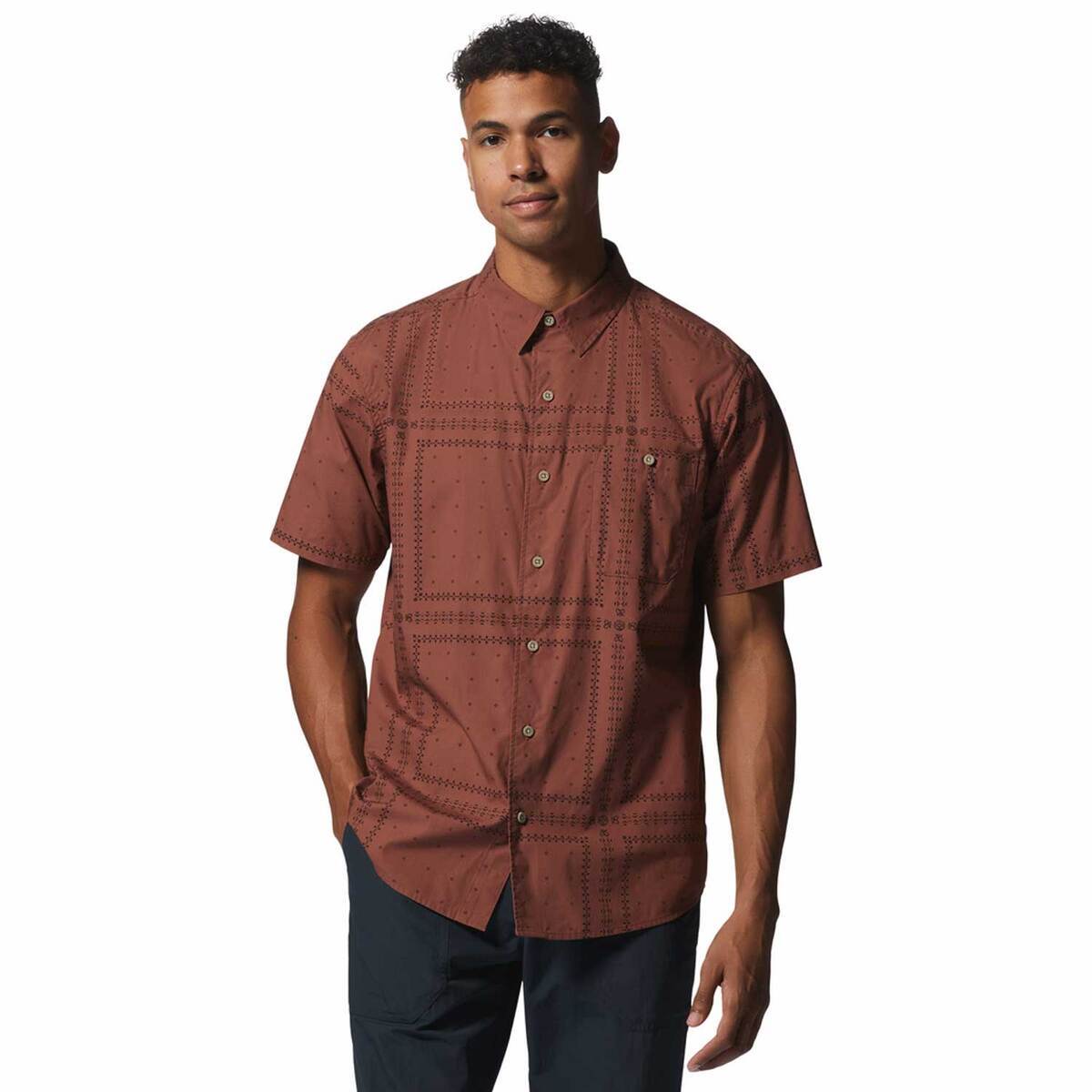 Mountain Hardwear Men's Big Cottonwood Short Sleeve Casual Shirt ...