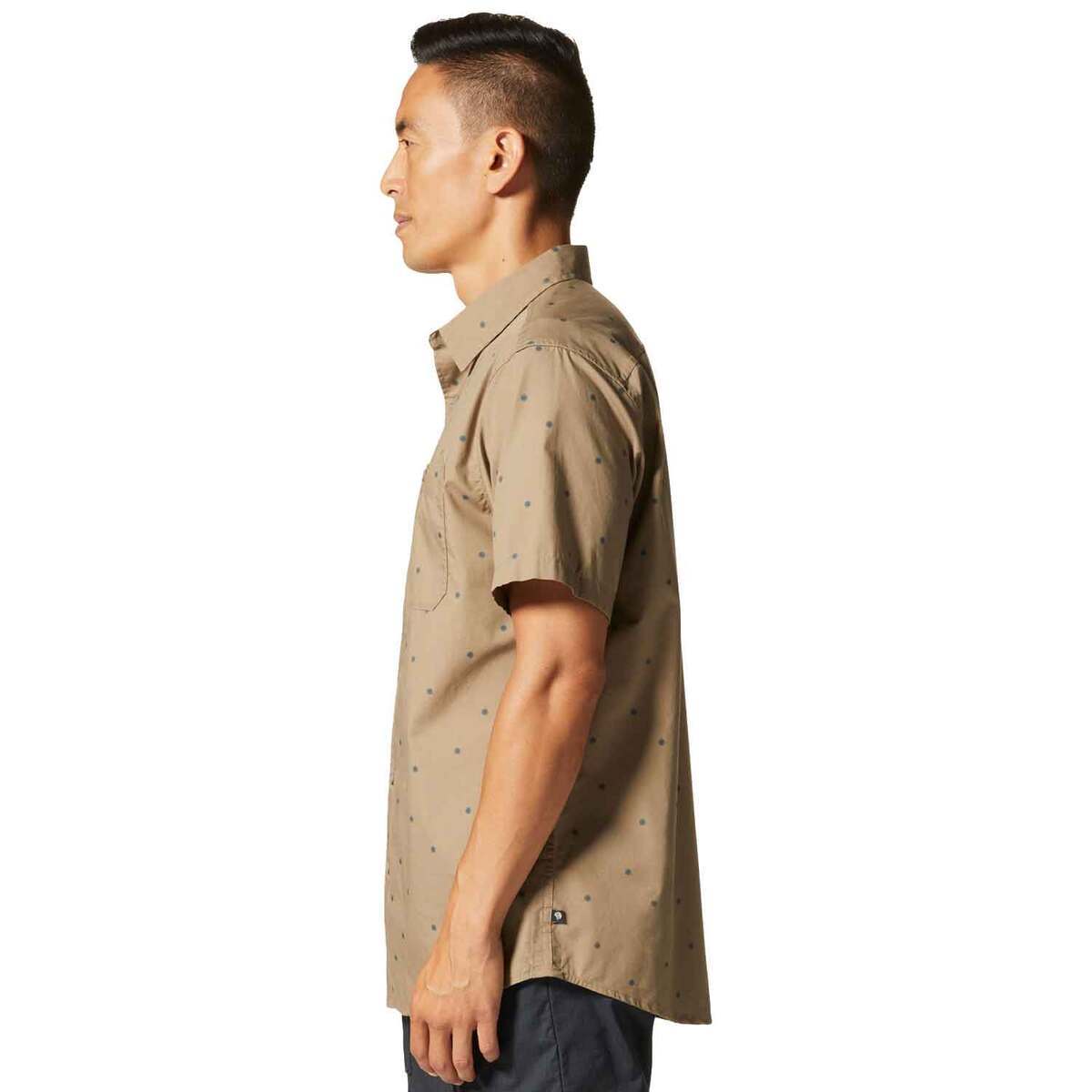 Mountain Hardwear Men's Big Cottonwood Short Sleeve Casual Shirt - Trail Dust Micro Sun Dot Print - M - Trail Dust Micro Sun Dot Print M Mountain Hardwear Men's Big Cottonwood Short Sleeve Casual Shirt - Trail Dust Micro Sun Dot Print - M - Trail Dust Micro Sun Dot Print M