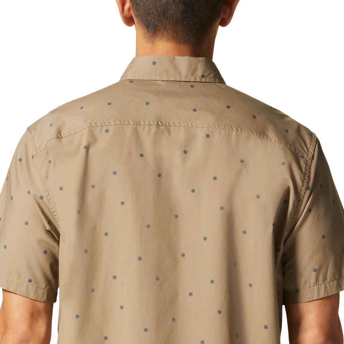 Mountain Hardwear Men's Big Cottonwood Short Sleeve Casual Shirt - Trail Dust Micro Sun Dot Print - M - Trail Dust Micro Sun Dot Print M Mountain Hardwear Men's Big Cottonwood Short Sleeve Casual Shirt - Trail Dust Micro Sun Dot Print - M - Trail Dust Micro Sun Dot Print M