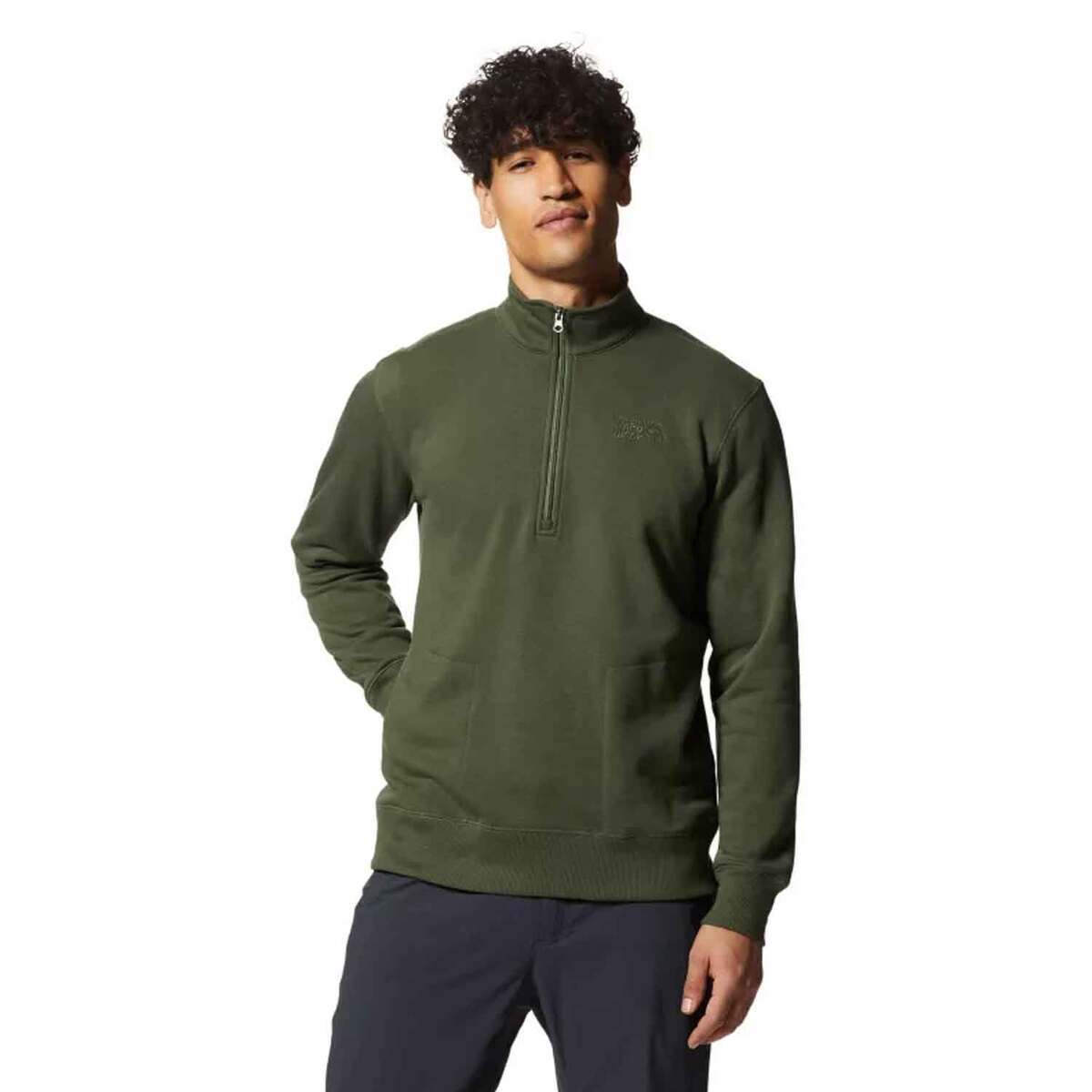Mountain Hardwear Men's Logo Quarter Zip Sweatshirt Mountain Hardwear Men's Logo Quarter Zip Sweatshirt