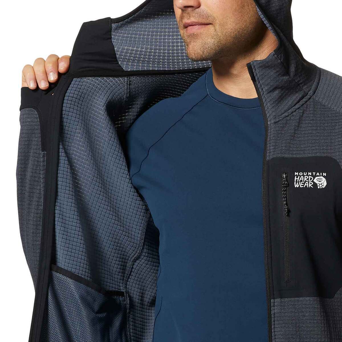 Mountain Hardwear Men's Polartec Power Grid Fleece Jacket Mountain Hardwear Men's Polartec Power Grid Fleece Jacket