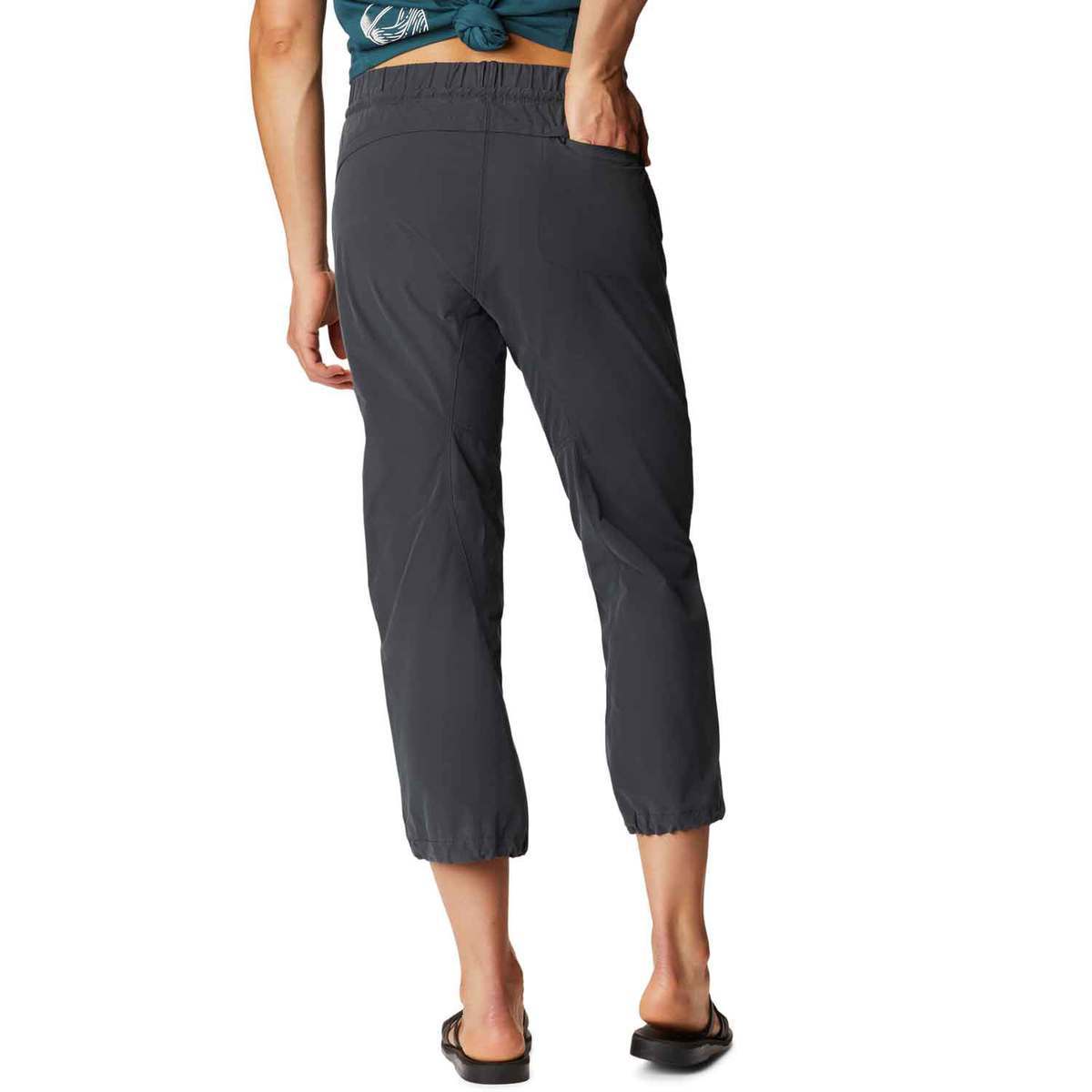 Mountain Hardwear Women's Wondervalley Relaxed Fit Crop Hiking Pants - Dark Storm - L - Dark Storm L Mountain Hardwear Women's Wondervalley Relaxed Fit Crop Hiking Pants - Dark Storm - L - Dark Storm L