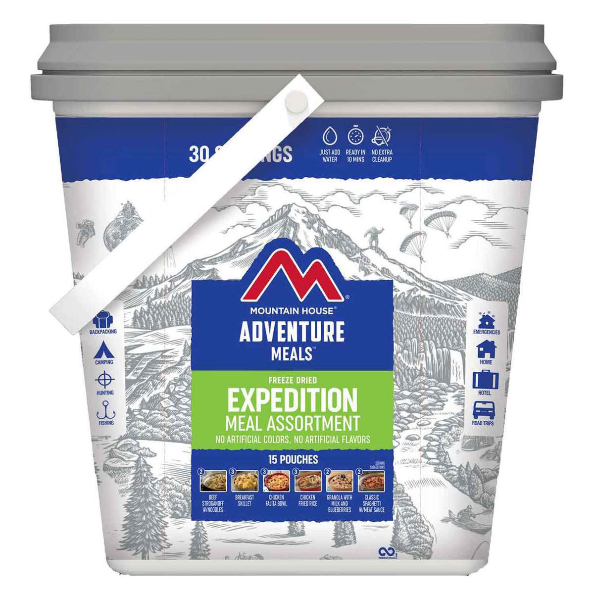 Mountain House Expedition Meal Assortment Bucket -30 Servings Mountain House Expedition Meal Assortment Bucket -30 Servings