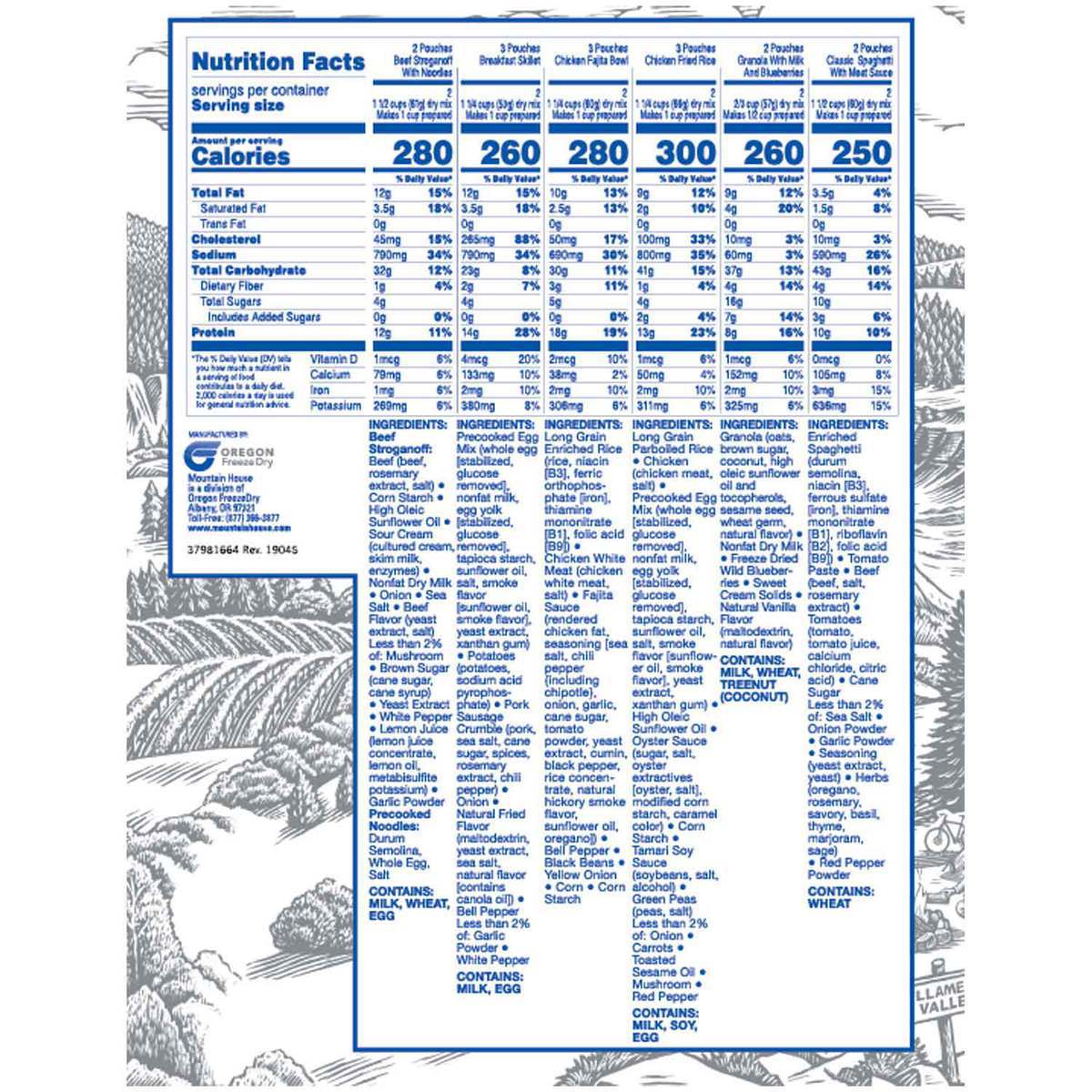 Mountain House Expedition Meal Assortment Bucket -30 Servings Mountain House Expedition Meal Assortment Bucket -30 Servings