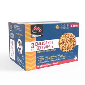 Mountain House Just in Case 3 Day Emergency Food Supply - 16 Servings 