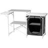 Mountain Summit Gear Deluxe Roll Top Kitchen Cook Station Table - Silver