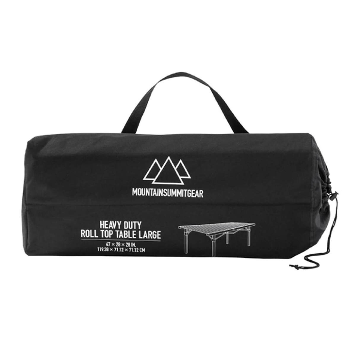 Mountain Summit Gear Heavy-Duty-Roll-Top Table - Black Mountain Summit Gear Heavy-Duty-Roll-Top Table - Black