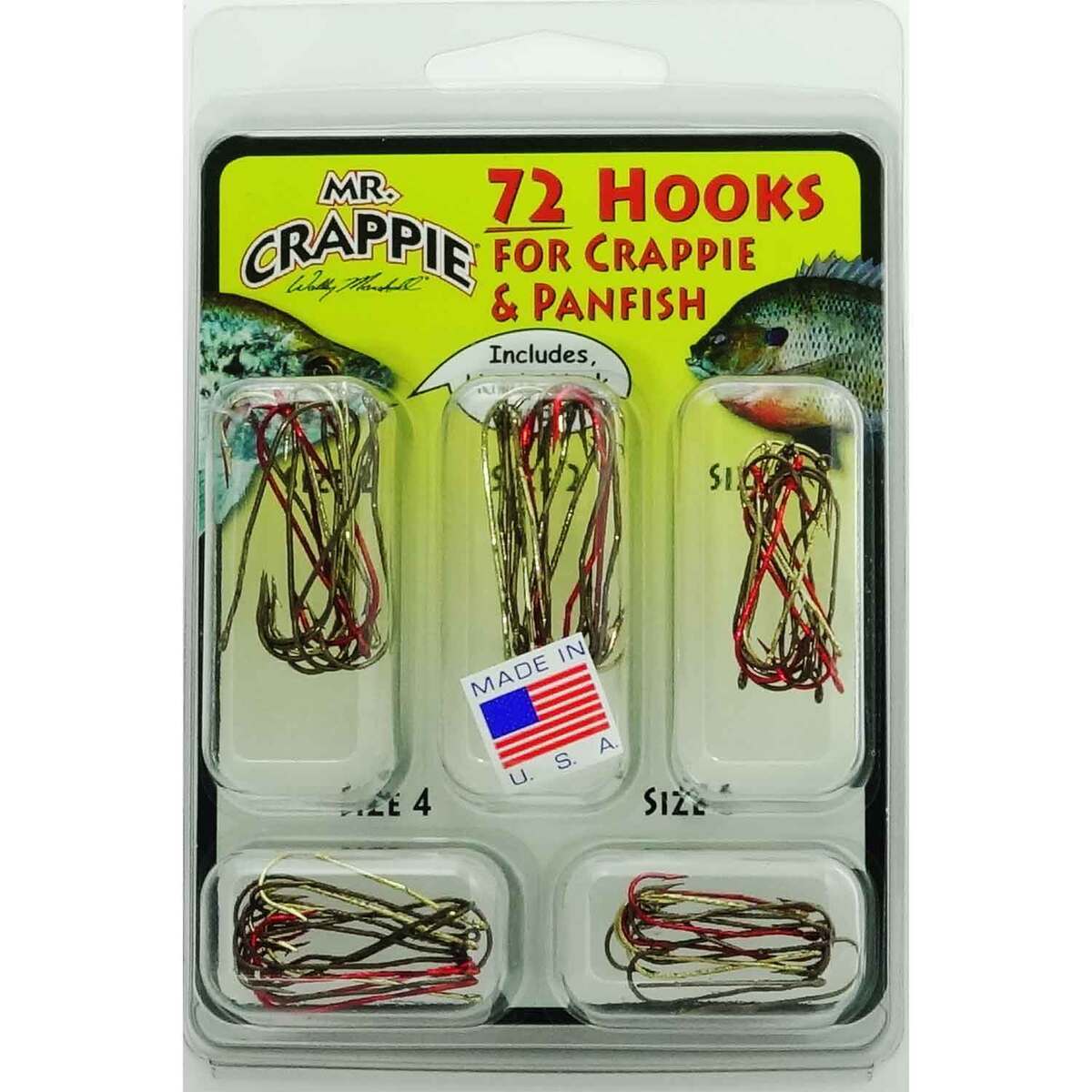 Mr. Crappie® Single Hooks 72-Pack