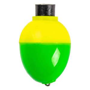 Mr. Crappie by Betts Rattlin' Pear Bobber - Yellow/Green 1in