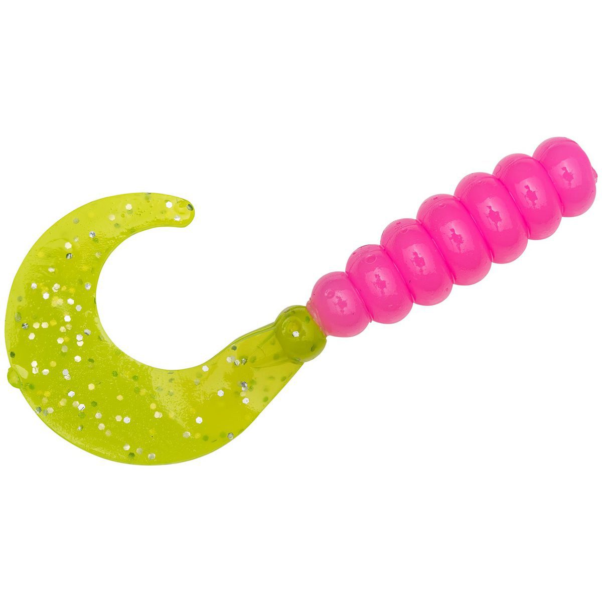 Mr. Crappie 2in Curly Tail Grub - Electric Chicken, 2in, 15 Pack - Electric Chicken Mr. Crappie 2in Curly Tail Grub - Electric Chicken, 2in, 15 Pack - Electric Chicken