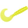 Mr. Crappie 2in Curly Tail Grub - Hot Chartreuse, 2in, 15 Pack - Hot Chartreuse