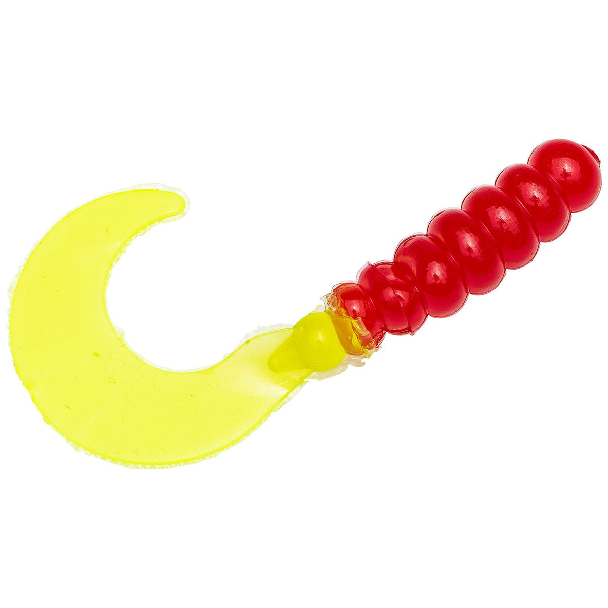 Mr. Crappie 2in Curly Tail Grub - Red/Chartreuse/Silver Glitter Tail, 2in, 15 Pack - Red/Chartreuse/Silver Glitter Tail Mr. Crappie 2in Curly Tail Grub - Red/Chartreuse/Silver Glitter Tail, 2in, 15 Pack - Red/Chartreuse/Silver Glitter Tail