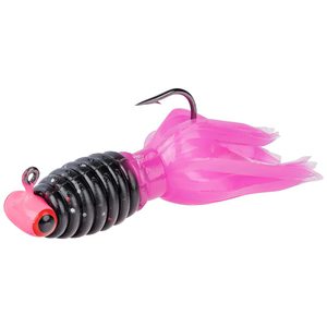 Stike King Mr. Crappie Sausage Head with Thunder Tail Panfish Bait - Pink Tuxedo, 1/16oz, 3 Pack