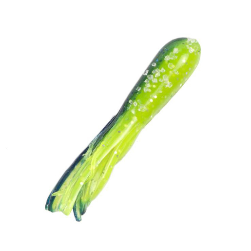 Strike King Mr. Crappie Tubes – Red/Chartreuse/Silver Glitter Tail – Soft Baits