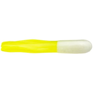 Mr. Crappie Tubes - Pearl/Chartreuse Tail, 2in, 15pk