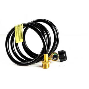 Mr Heater 8ft Universal Propane Hose and Gauge Assembly with Acme Nut