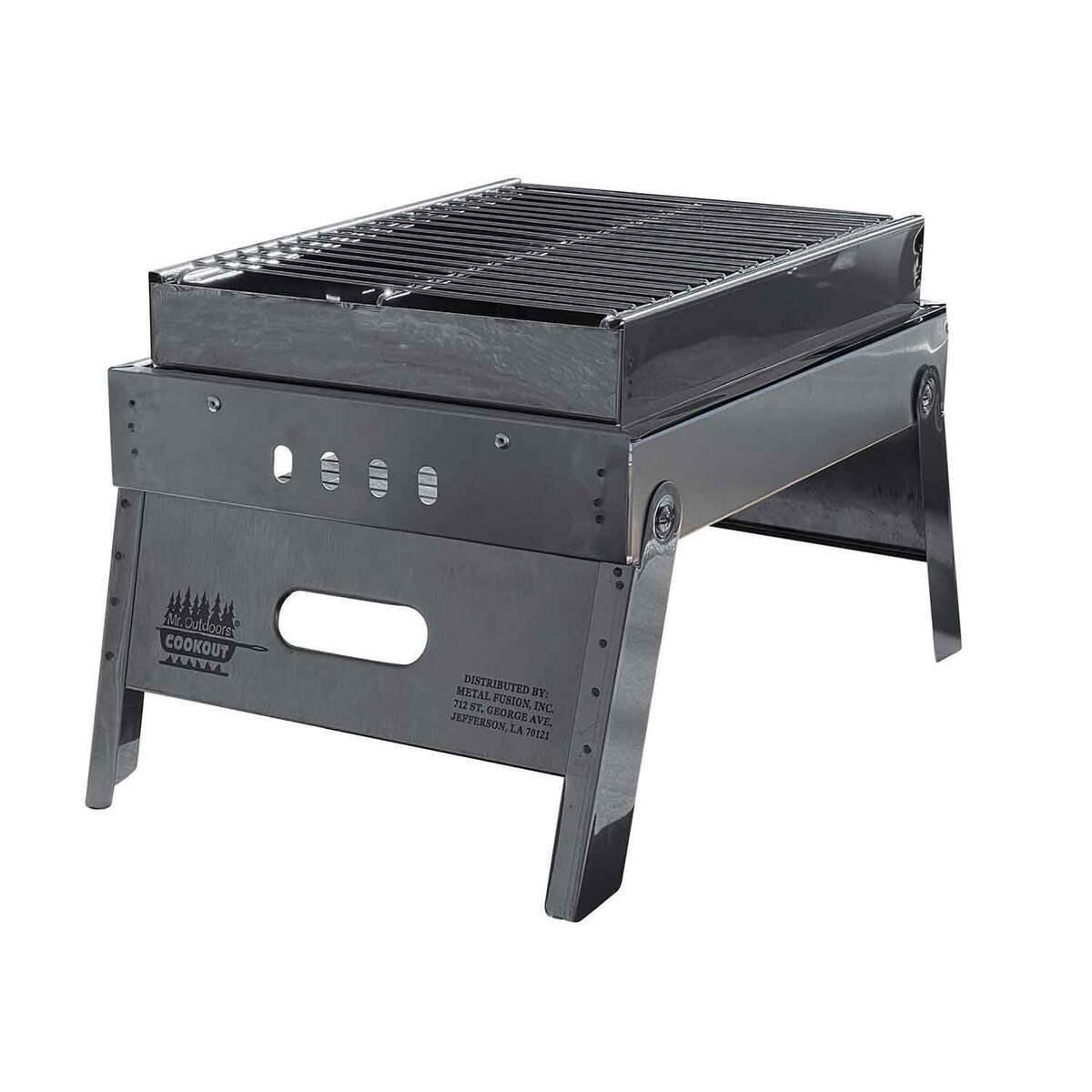 Mr. Outdoors Cookout Stainless Steel Portable Charcoal Grill - Stainless Steel Mr. Outdoors Cookout Stainless Steel Portable Charcoal Grill - Stainless Steel