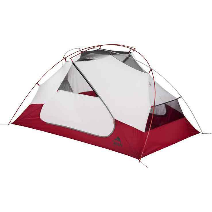 MSR Elixir 2 Person Backpacking Tent with Footprint - Red/White MSR Elixir 2 Person Backpacking Tent with Footprint - Red/White