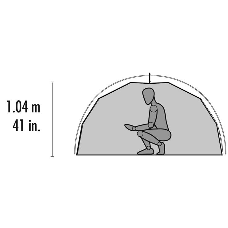 MSR Elixir 3 3-Person Backpacking Tent - Gray/Red - Gray/Red MSR Elixir 3 3-Person Backpacking Tent - Gray/Red - Gray/Red