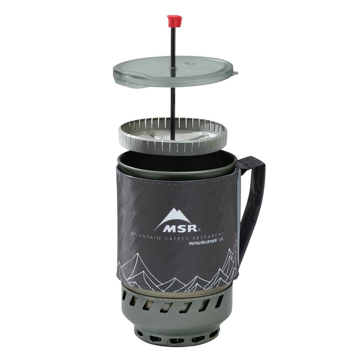 MSR WindBurner 1.8 Liter Coffee Press Kit - Black MSR WindBurner 1.8 Liter Coffee Press Kit - Black