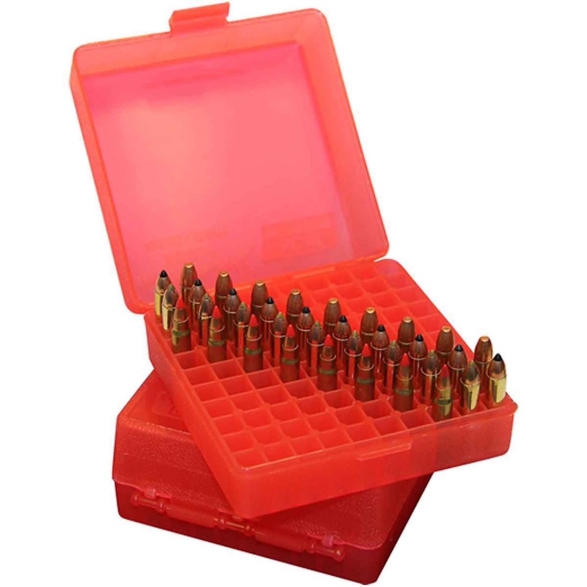 MTM 100 RD Ammo Box 22MAG-17MHR - Clear Red MTM 100 RD Ammo Box 22MAG-17MHR - Clear Red