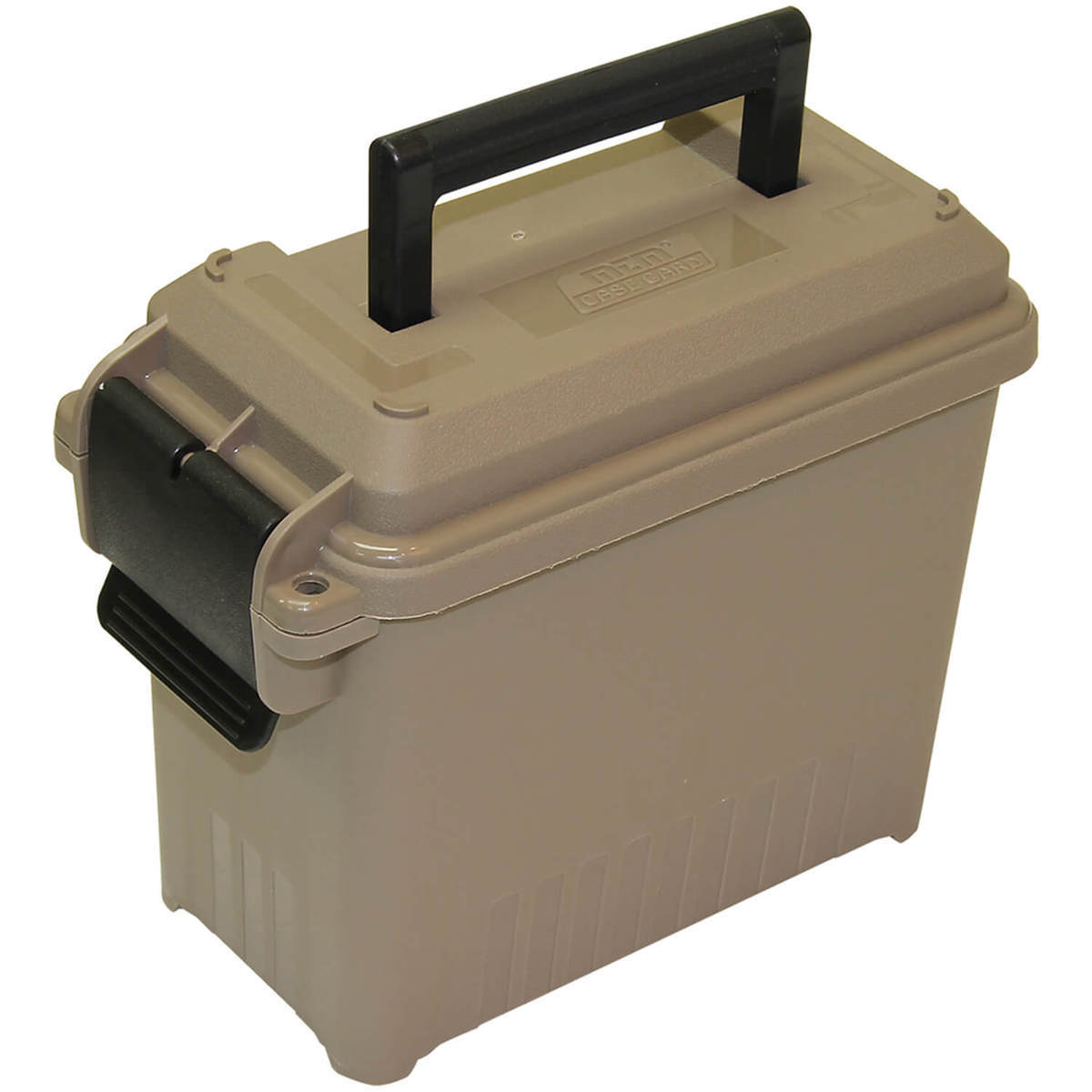 MTM 5-Can Mini Ammo Crate - Brown/Black - Brown/Black 24.6in x 8.3in x 7in MTM 5-Can Mini Ammo Crate - Brown/Black - Brown/Black 24.6in x 8.3in x 7in