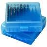 MTM Pistol 38 Special/357 Magnum Ammo Box - 100 Rounds - Clear Blue - Clear Blue