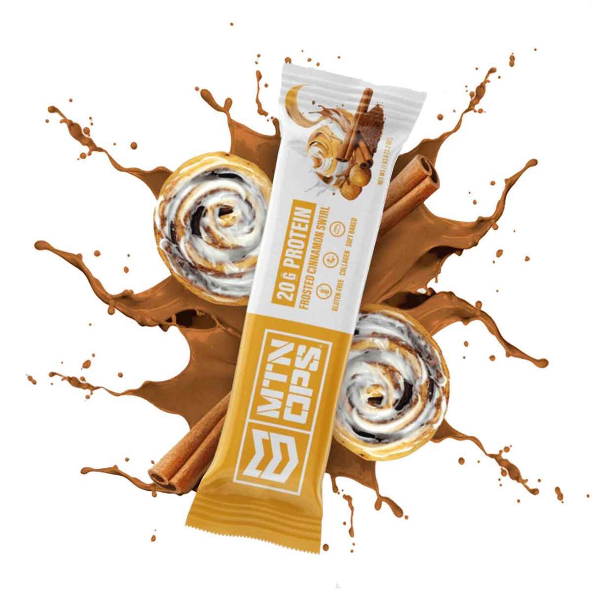 MTN OPS Frosted Cinnamon Swirl Performance Bar - 1 Bar MTN OPS Frosted Cinnamon Swirl Performance Bar - 1 Bar