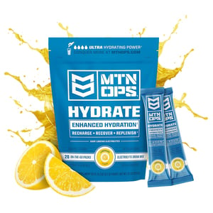 MTN OPS HYDRATE Enhanced Hydration Lemonade on-the-go Pack - 20 Packs