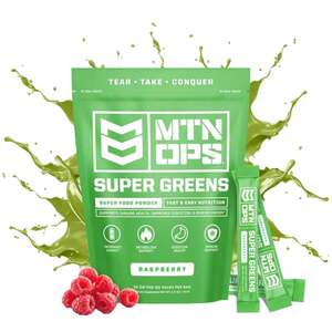 MTN OPS Super Greens Rasberry on-the-go Packs