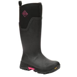 Muck Boot Women's Arctic Ice 8mm Insulated Waterproof Winter Boots - Black/Hot Pink - Size 8