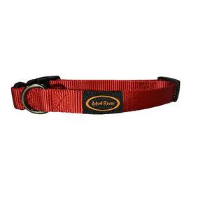 Mud River Puppy Collar Traditional Collar - Red, 8-12in