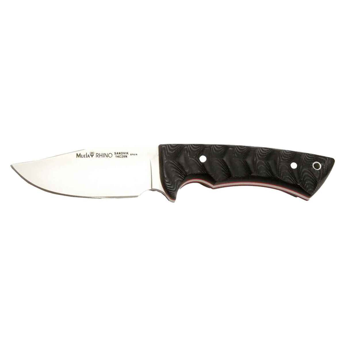 Muela RHINO 4 inch Fixed Blade Knife - Black Muela RHINO 4 inch Fixed Blade Knife - Black